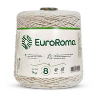 Barbante EuroRoma Cru 1kg 4/8 - 8 fios - 762m