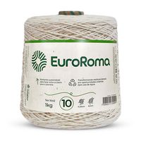 Barbante EuroRoma Cru 1kg 4/10 - 10 fios - 610m