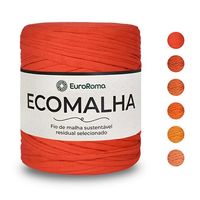 Fio de Malha EuroRoma Ecomalha 140 Metros Tons de laranja