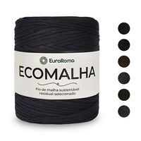 Fio de Malha EuroRoma Ecomalha 140 Metros Tons de preto