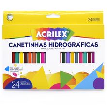 Canetinhas Hidrográficas Abelhinhas Acrilex - 24 Cores