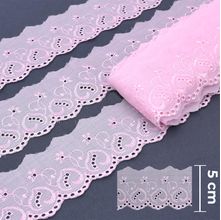 Bordado Inglês 5,0 cm 438316 - Cor 401 Rosa