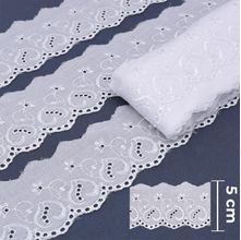 Bordado Inglês 5,0 cm 438316 - Cor 8001 Branco
