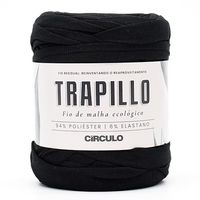 Fio de Malha Ecológico Trapillo Círculo 80 metros 8990 preto