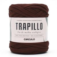 Fio de Malha Ecológico Trapillo Círculo 80 metros 7288 chocolate em pó