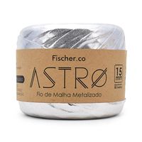 Fio de Malha Metalizado Astro Fischer - 80 Metros Prata