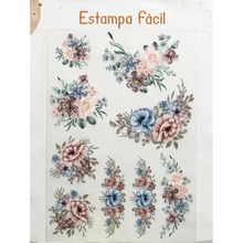 Estampa Fácil Fabricart - Floral 1