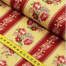 Tecido Estampado para Patchwork - Nordic Spring : Listrado Compose Amarelo (0,50X1,40)