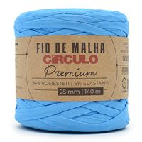 Fio de Malha Premium Círculo Cores Neon 140 metros 786 azul tropical