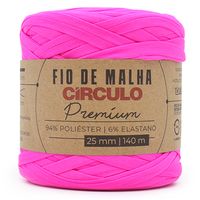 Fio de Malha Premium Círculo Cores Neon 140 metros 3230 rosa tropical