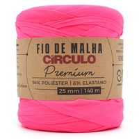 Fio de Malha Premium Círculo Cores Neon 140 metros 385 rosa neon