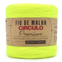 Fio de Malha Premium Círculo Cores Neon 140 metros 780 amerelo neon