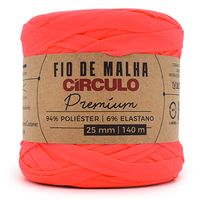 Fio de Malha Premium Círculo Cores Neon 140 metros 784 coral neon