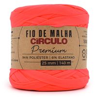 Fio de Malha Premium Círculo Cores Neon 140 metros 784 coral neon