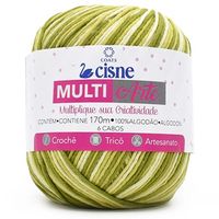 Barbante Cisne MultiArte Multicolor 150g - Saldão 926 mesclas verde terra e verde lima