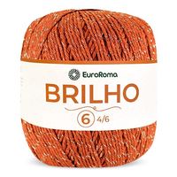 Barbante EuroRoma Brilho Prata 400g 710 telha