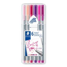 Caneta Staedtler Triplus Fineliner Flamingo - 6 Cores