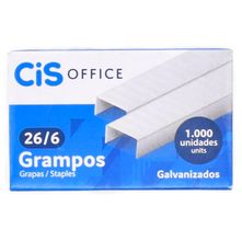 Grampos 26/6 Galvanizado CiS - 1000 unidades