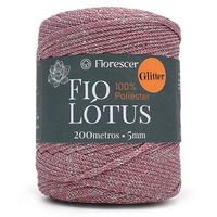 Fio Náutico Lótus Glitter 200 Metros 518 rosa antigo