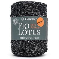 Fio Náutico Lótus Glitter 200 Metros 517 preto