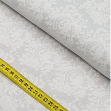 Tecido Estampado para Patchwork - Blanc : Rosas Branca Com Fundo Branco (0,50X1,40)