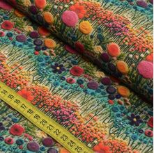 Tecido Estampado Para Patchwork - Flores Campestres Bordadas : Céu de Flores (0,50x1,50)