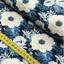Tecido Estampado Para Patchwork - Devaneio Floral Azul 2 (0,50x1,50)