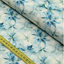 Tecido Estampado Para Patchwork - Devaneio Floral Azul 6 (0,50x1,50)