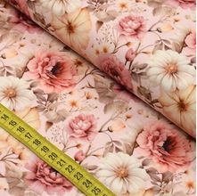 Tecido Estampado Para Patchwork - Devaneio Floral Rose 6 (0,50x1,50)