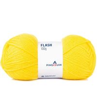 Lã Flash Pingouin 100g - 2 1286 amarelo plus