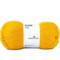 Lã Flash Pingouin 100g - 2 5236 - ocre
