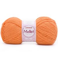 Fio Mollet 100g - Cores 2024 4445 tangerina