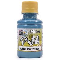 Tinta PVA Metal True Colors 100ml - Cores Metálicas 7986 azul infinito