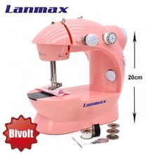 Mini Máquina de Costura Doméstica Lanmax - LMD-202 - Pink