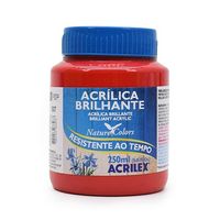 Tinta Acrílica Brilhante Acrilex 250ml 507 - vermelho fogo