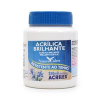 Tinta Acrílica Brilhante Acrilex 250ml 519 - branco