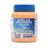 Tinta Acrílica Brilhante Acrilex 250ml 538 - amarelo pele/pêssego