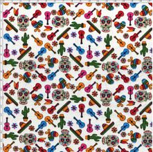 Tecido Estampado Para Patchwork - Mexicano 327999 Cor 110 (0,50X1,40)