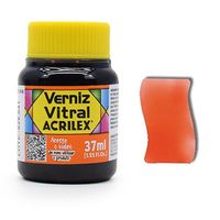 Verniz Vitral Acrilex 37ml 517 - laranja