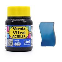 Verniz Vitral Acrilex 37ml 580 - azul da prússia