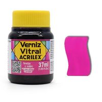 Verniz Vitral Acrilex 37ml 537 - rosa