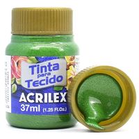 Tinta para Tecido Acrilex Metálica 37ml 513 - verde musgo