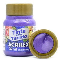 Tinta para Tecido Acrilex Metálica 37ml 516 - violeta