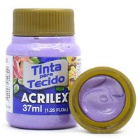 Tinta para Tecido Acrilex Metálica 37ml 528 - lilás