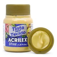 Tinta para Tecido Acrilex Metálica 37ml 532 - ouro