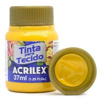 Tinta para Tecido Acrilex Metálica 37ml 553 - amarelo