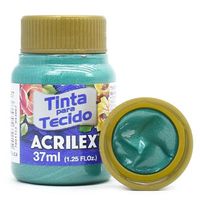 Tinta para Tecido Acrilex Metálica 37ml 557 - verde