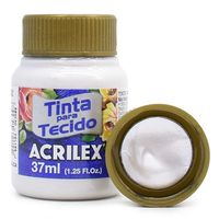 Tinta para Tecido Acrilex Metálica 37ml 562 - branco