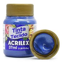 Tinta para Tecido Acrilex Metálica 37ml 535 - azul marinho