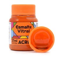 Esmalte Vitral Acrilex 37ml 517 - laranja
